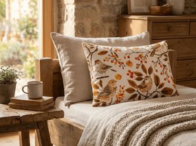 Husa de perna din microfibra BIRDS PUMPKIN 50x70 cm, maro