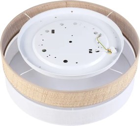 Plafonieră LED SIRJA BOHO, 36W/230V, Ø 45 cm, bej/alb