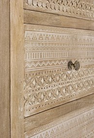 Bufet finisaj natural din lemn de Mango, 110x40x150 cm, Mayra Bizzotto