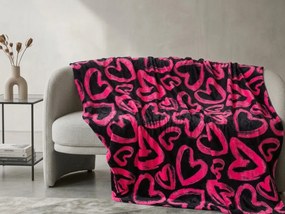 Patura Cocolino AMORYS, roz Dimensiune: 200 x 220 cm