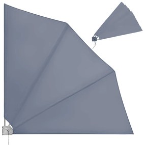 Deuba Paravan de balcon 140x140 cm - antracit