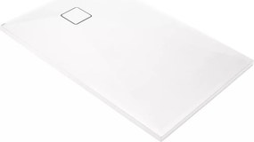 Cadita de dus dreptunghiulara Deante Correo alb 120x70 cm