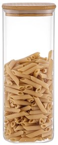 4Home Borcan de sticlă pentru alimente cu capac Bamboo, 2000 ml