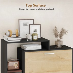 HOMCOM dulap slim pantofi, dulap economisire spațiu, pantofar slim, dulap rabatabil pantofi, pantofar economisire spațiu | Aosom Romania