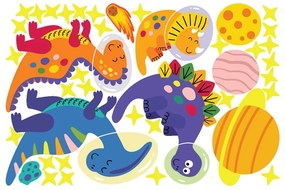 Autocolante de perete pentru camera copiilor Ambiance Dinosaurs