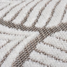 Covor pentru exterior și interior fildeș 120x170 cm Elm Leaf – Flair Rugs