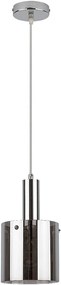 Pendul design modern Donati crom/fumuriu