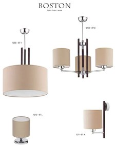 JUPITER 1271-BTK - Corp de iluminat perete BOSTON 1xE27/60W