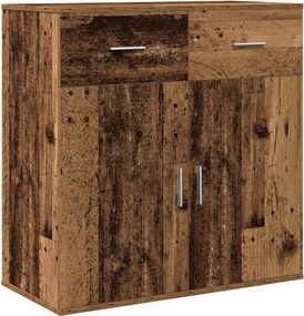 vidaXL Bufet cu sertar Lemn vechi 78 x 38 x 80 cm Lemn compozit