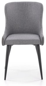 Set masa rotunda Avelar ø120 cm + 4 scaune K333 gri