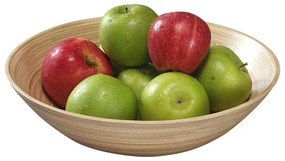 Bol pentru fructe Kesper 63030, 30 cm, Rotund, Bambus, Maro