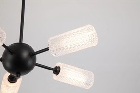 Candelabru cu 5 brate metal negru Cosmic