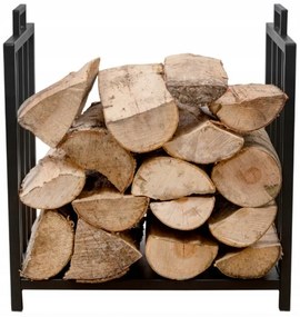 Suport metalic Aldotrade pentru lemne cu geantă detransport, 51 x 37 x 50,5 cm
