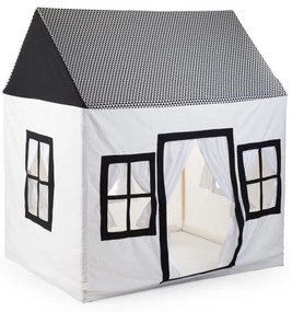 Casuta de joaca Childhome 125x95x145 cm Alb/Negru