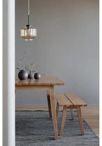 Băncuță de dining din lemn de stejar Rowico Melfort, 144 x 38 cm