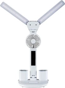 Rabalux NOVILO 74030 - Lampă de birou LED reglabilă cu ventilator, LED 7W/5V