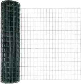 vidaXL Gard cu Stâlp Verde 1 x 10 m Oțel și PVC