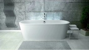 Cada freestanding Besco Victoria 160x75 cm masca alba