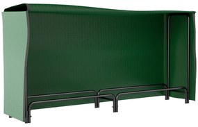 Outsunny Suport pentru lemne exterior, adăpost pentru lemne, cu husă din PE, bază ridicată, pentru exterior, 200 x 36 x 99 cm, metal, negru | Aosom Romania