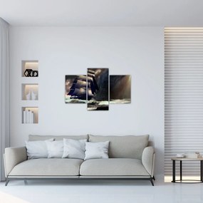 Tablou - Navă printre recife (90x60 cm)