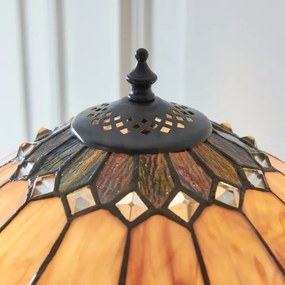 Endon 112183 - Lampă de masă Tiffany BROOKLYN 2xE14/10W/230V Ø 40 cm
