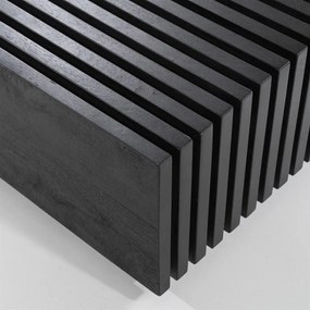 Masuta de cafea patrata din lemn de mango Tom 90x90 cm neagra