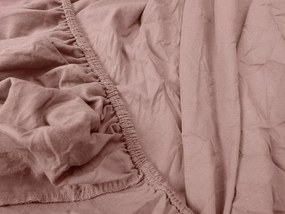 Cearsaf Jersey roz deschis 200 x 220 cm