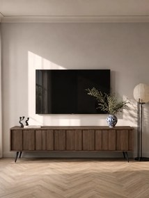 Comodă TV Flaro 184 cm cu iluminare - stejar dunin