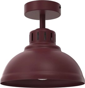 Plafonieră SVEN 1xE27/15W/230V Ø 21 cm burgundiu