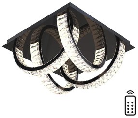 Plafonieră LED Zuma Line MX3274-4-3BCT TULA LED/23,5W/230V negru