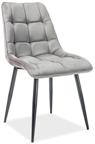 MAZZONI EXPORT POSH Gri (țesătură Bluvel 14) - TAPIȚERIE MODERNĂ PENTRU LIVING/SUFRAGERIE CATIFEA