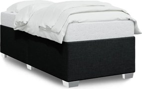 vidaXL Cadru de pat fără saltea țesătură neagră 80x200 cm