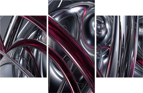 Tabloul cu abstracție gri (90x60 cm)