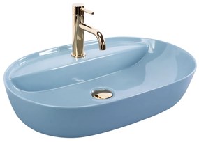 Lavoar Aura albastru lucios L61 cm