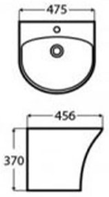 Lavoar de perete violet