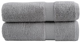 vidaXL Prosoape de mâini premium SOLUND 2 buc gri 50x100cm 600gsm
