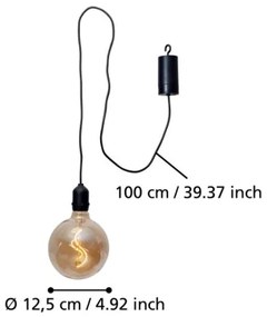 Pendul LED de exterior VIGNANELLO LED/0,06W/6V IP44 bej Eglo 900211