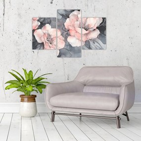 Tablou - Schiță de flori (90x60 cm)