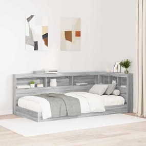 vidaXL Tăblie de depozitare cu raft sonoma gri 75 cm Lemn compozit