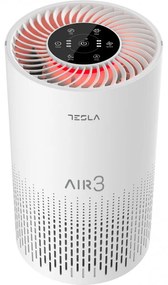 Purificator de aer Tesla Tara 3, Pana la 22 m², CADR 200 m³/h, Wi-Fi, Filtru HEPA/Carbon Activ, Timer, Alb