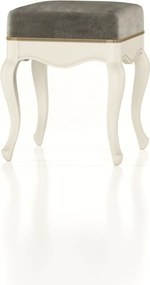 Taburet lemn masiv Seraphia, 43 × 43 × 52 cm - Vanilla