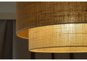 Plafonieră Duolla YUTE BOHO 3xE27/15W/230V d. 60 cm maro/gri