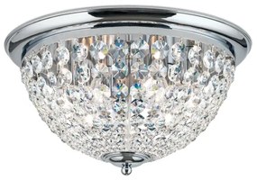 Plafonieră de cristal Orion DLU 1840/47 PLAFOND 6xE27/40W/230V d. 47 cm crom