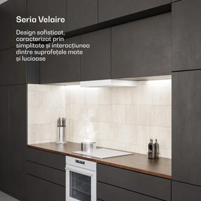 Klarstein Plită cu inducție Velaire, elegantă, minimalistă, puternică, 4 zone de gătit, 7000 W, 60 cm
