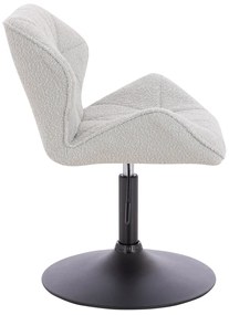 HR111N Scaun Gri Boucle cu Bază Neagră