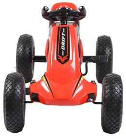 Kart cu pedale pentru copii NOVOKIDS® Drift Air Kart PRO, Roti gonflabile din cauciuc, 2-5 ani, Maxim 30 kg, Carena, Structura metalica, Rosu