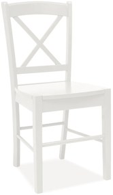 Scaun de sufragerie Dabih (alb). 761422