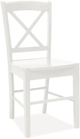Scaun de sufragerie Dabih (alb). 761422