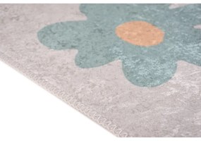 Covor pentru copii verde mentă/fildeș lavabil 60x100 cm Cute Flowers Green – Vitaus
