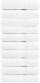 vidaXL Prosoape baie premium SOLUND 10 buc alb 100x150cm 600gsm